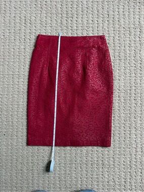 Vintage leather pencil skirt